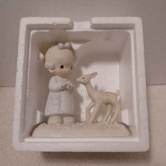 Precious Moments To My Deer Friend 1986 Figurine ENESCO #100048 With Tags & Box - Picture 9 of 14